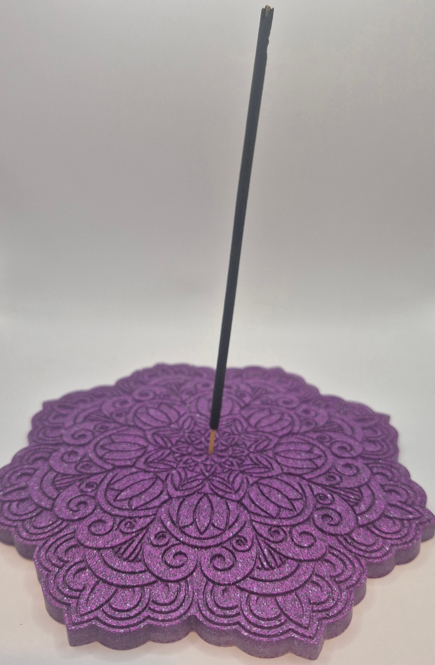 Purple Mandala Incense Holder