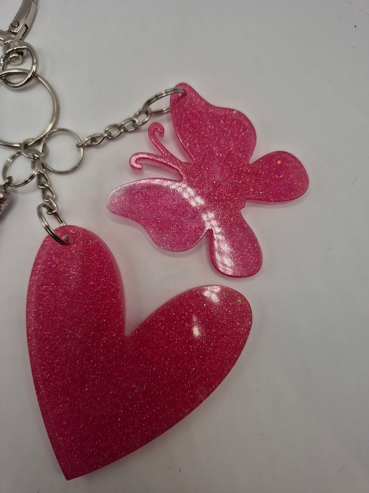 Butterfly & Heart Keychain
