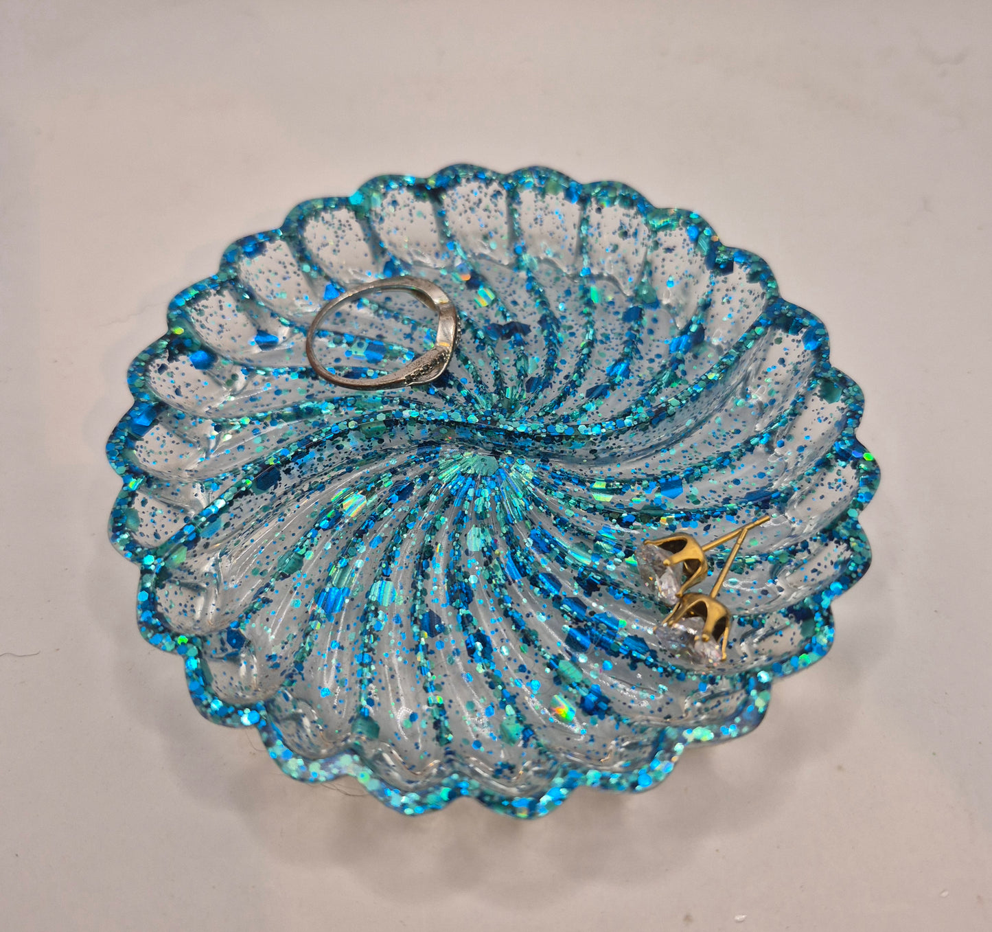 Blue Jewelry Dish