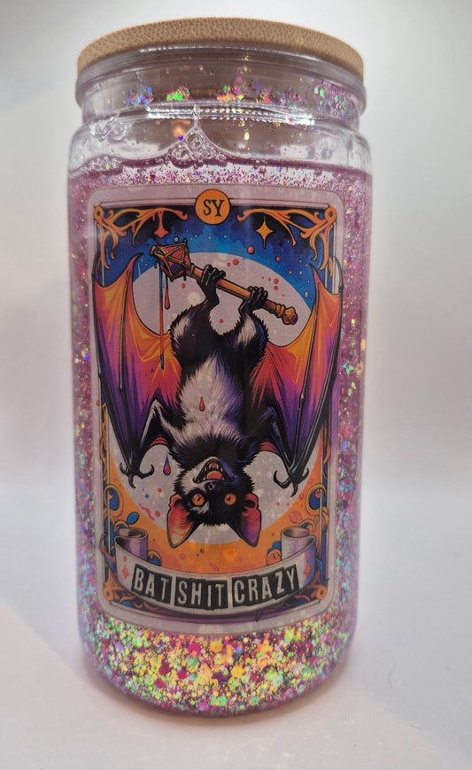 Bat Shit Crazy Snow Globe Tumbler