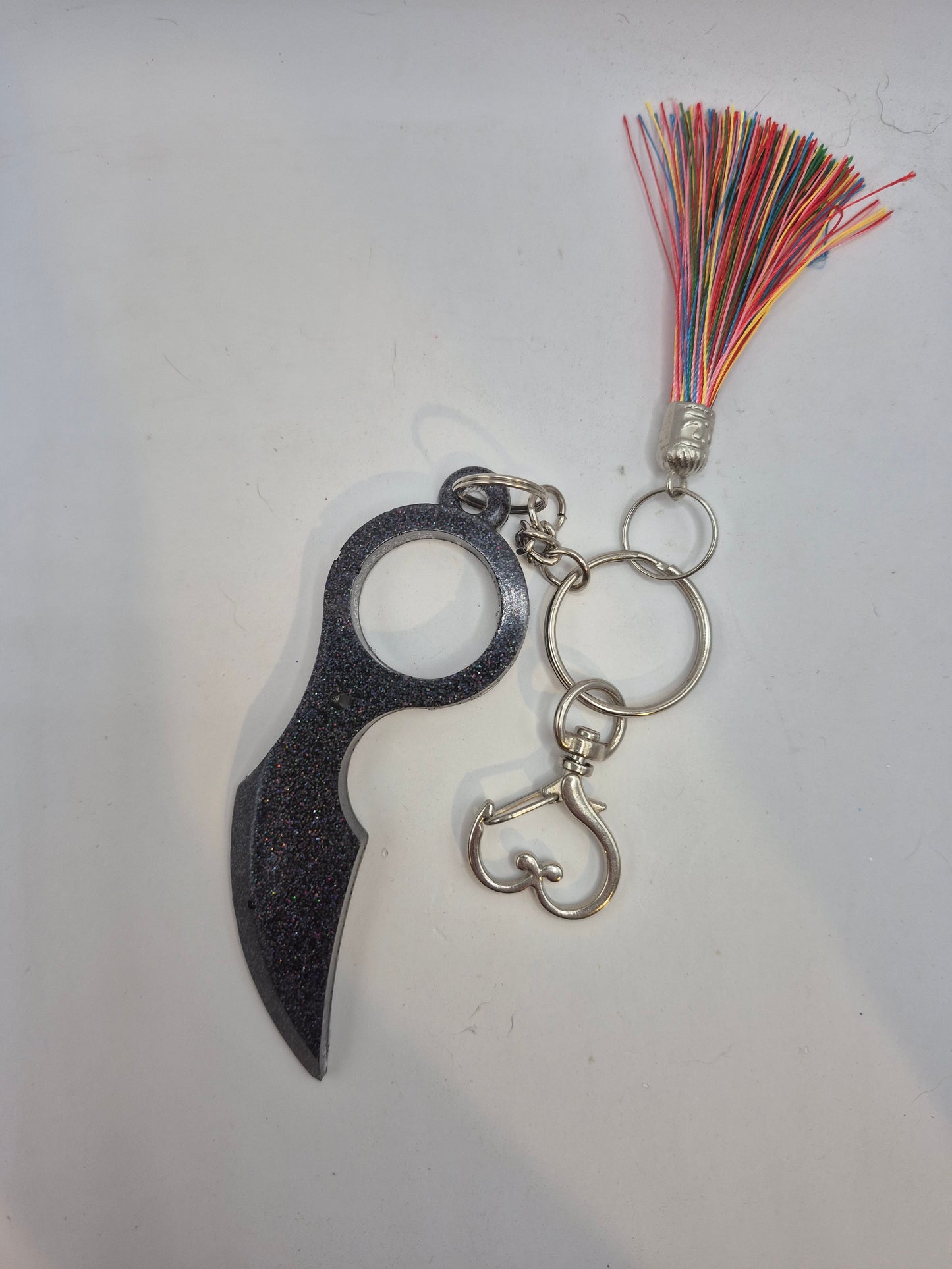 Black Safety Keychain