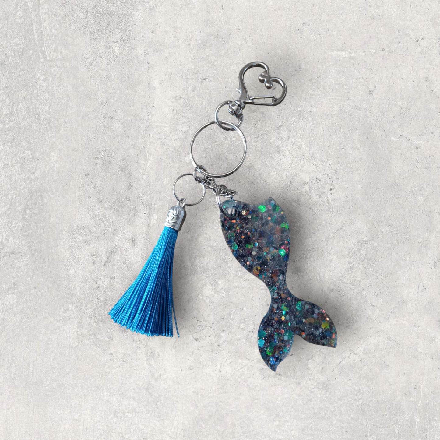 Blue Mermaid Keychain