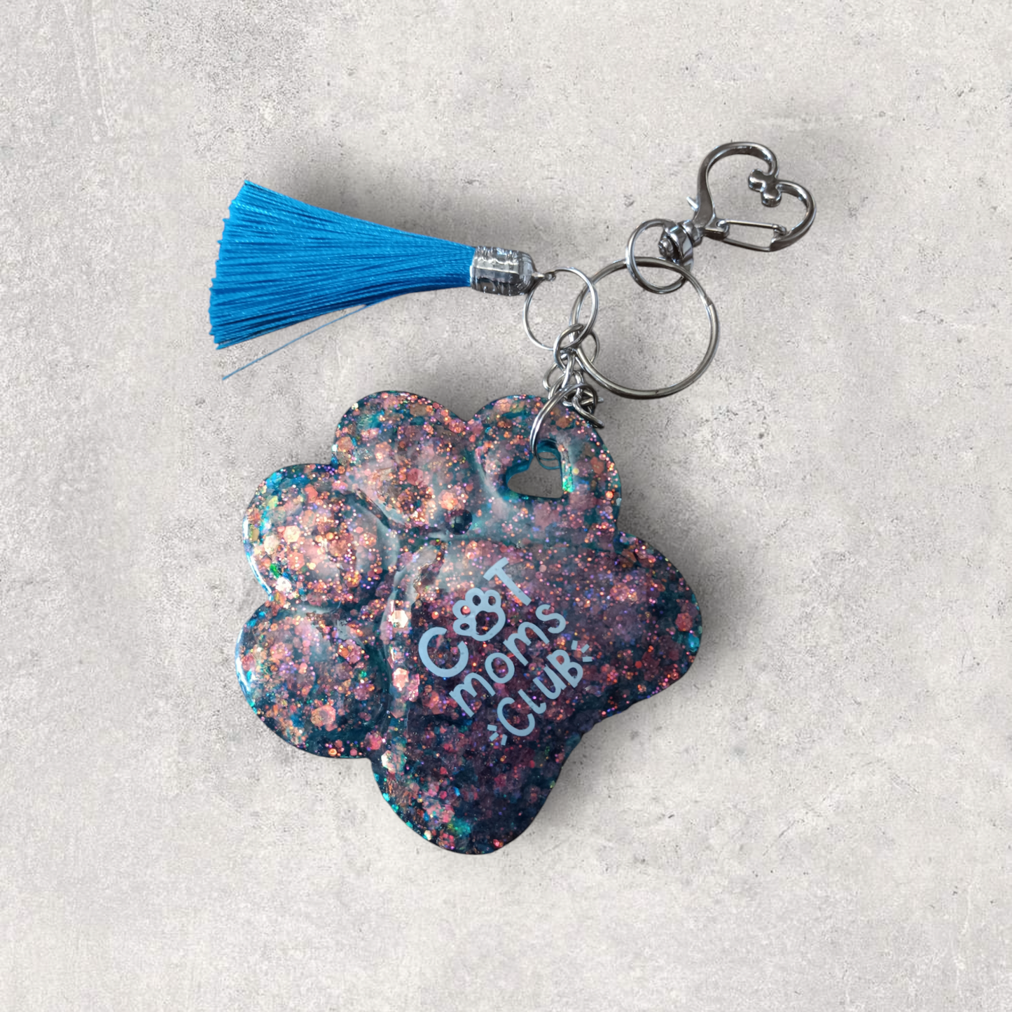 Cat Moms Club Keychain