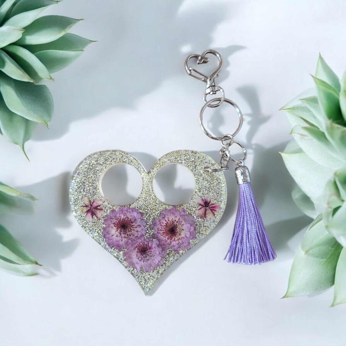 Floral Safety Keychain