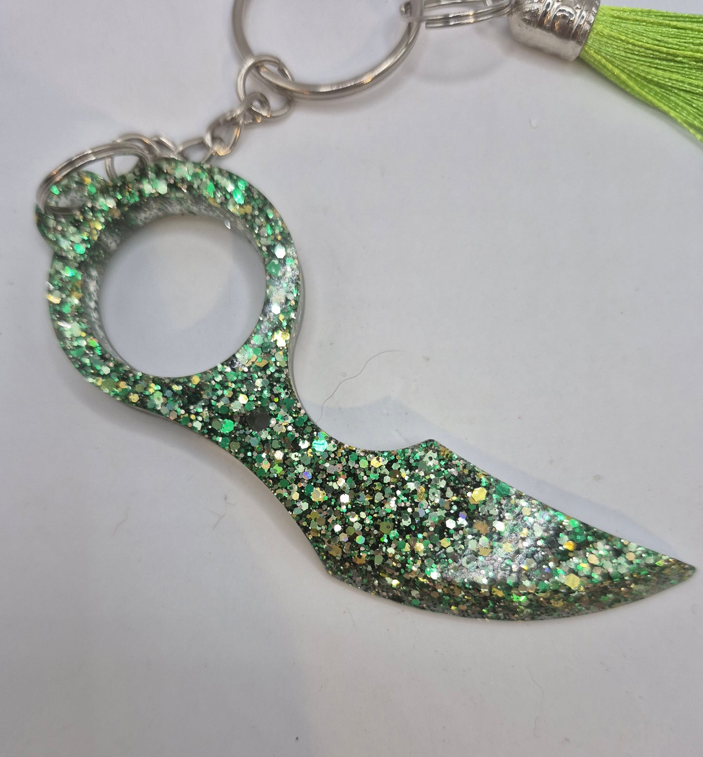 Green Safety Keychain