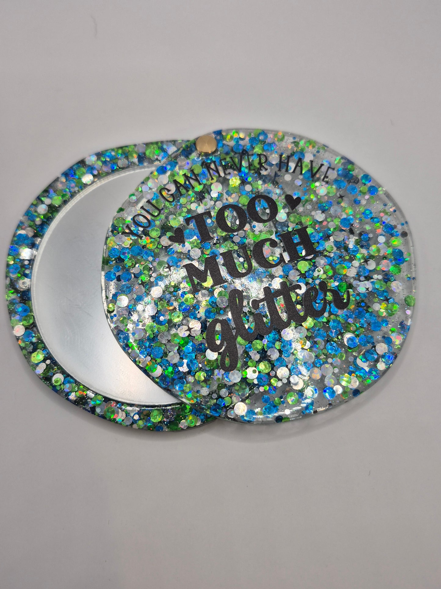 Never Too Much Glitter Compact Mirror
