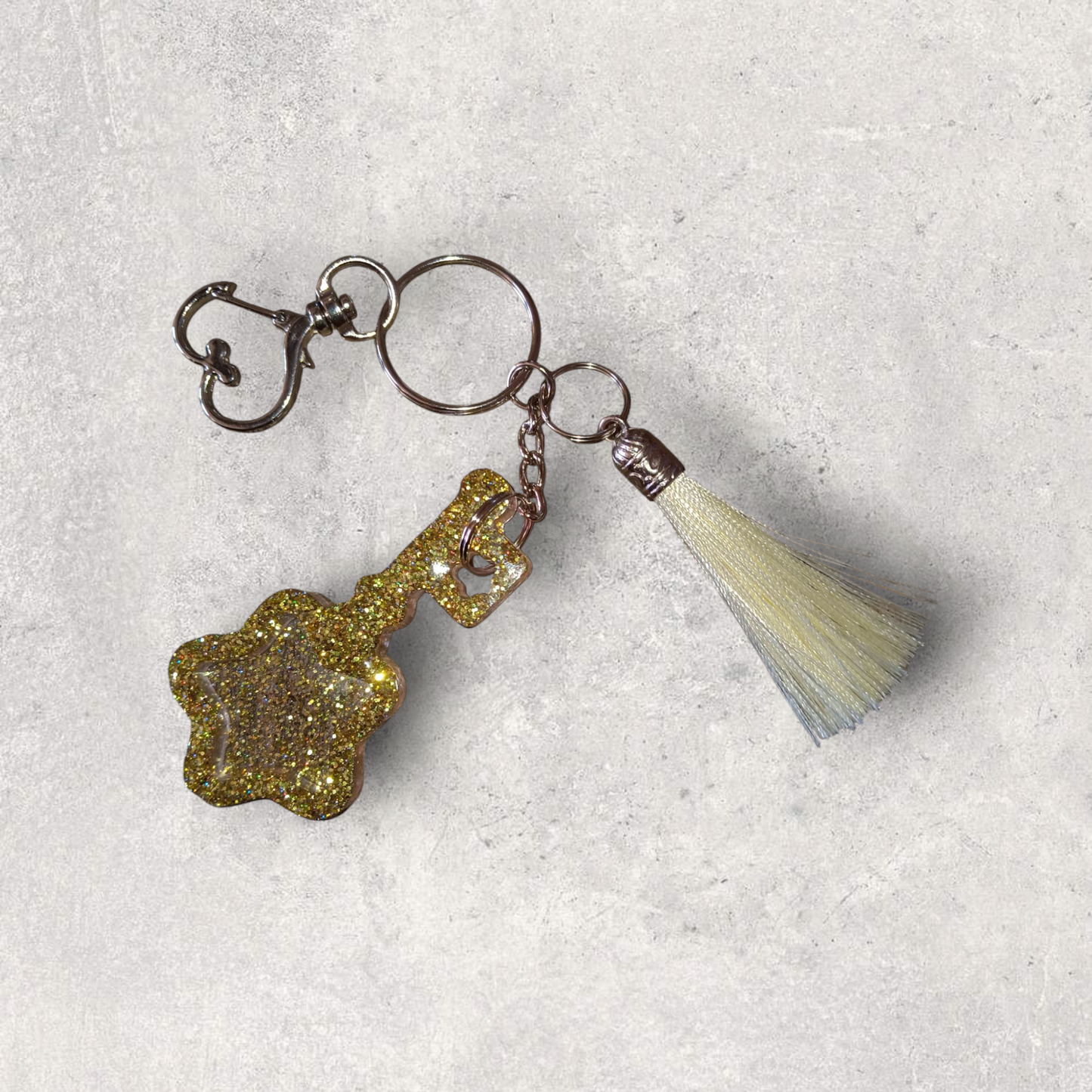 Gold Star Keychain