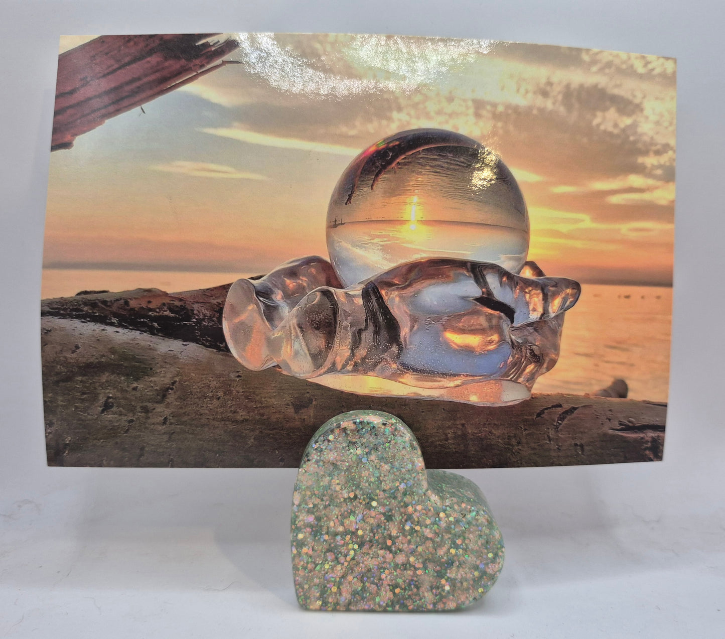 Green Heart Photo Folder