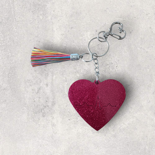 Heartbeat Keychain