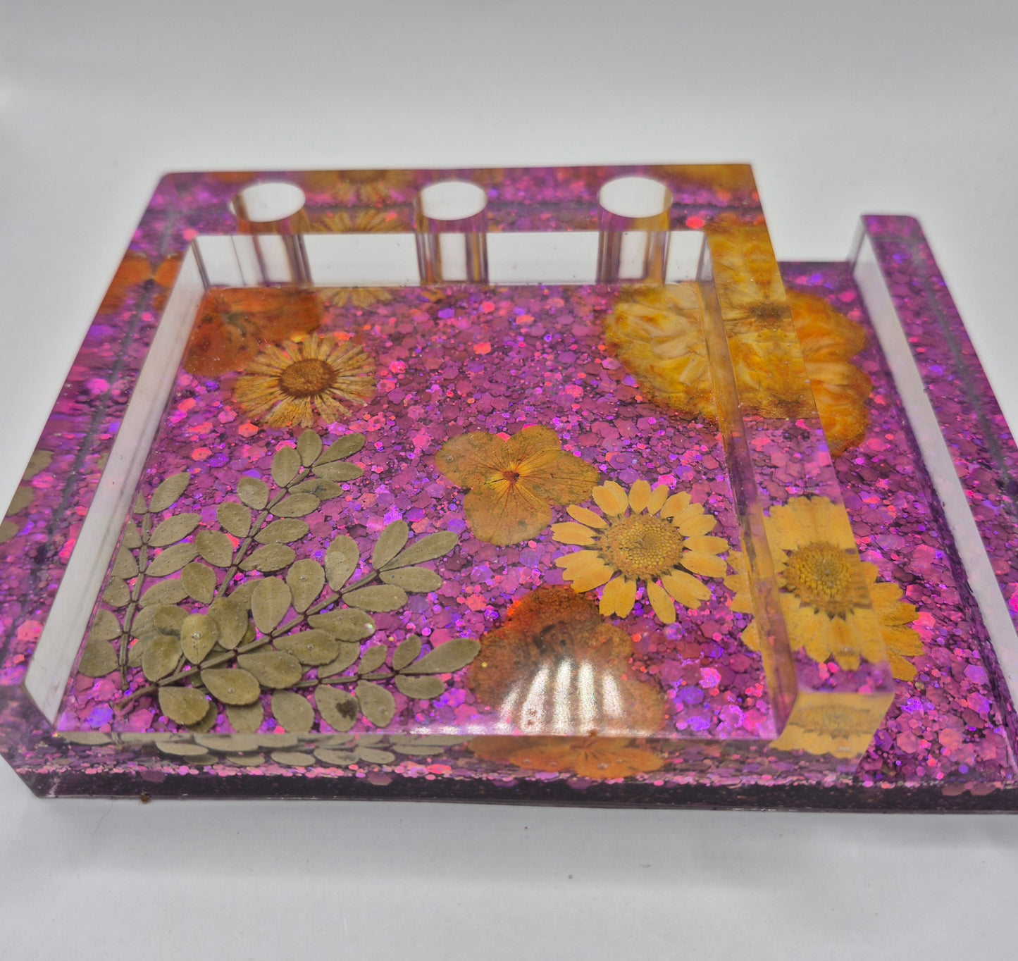 Purple Desk Organizer