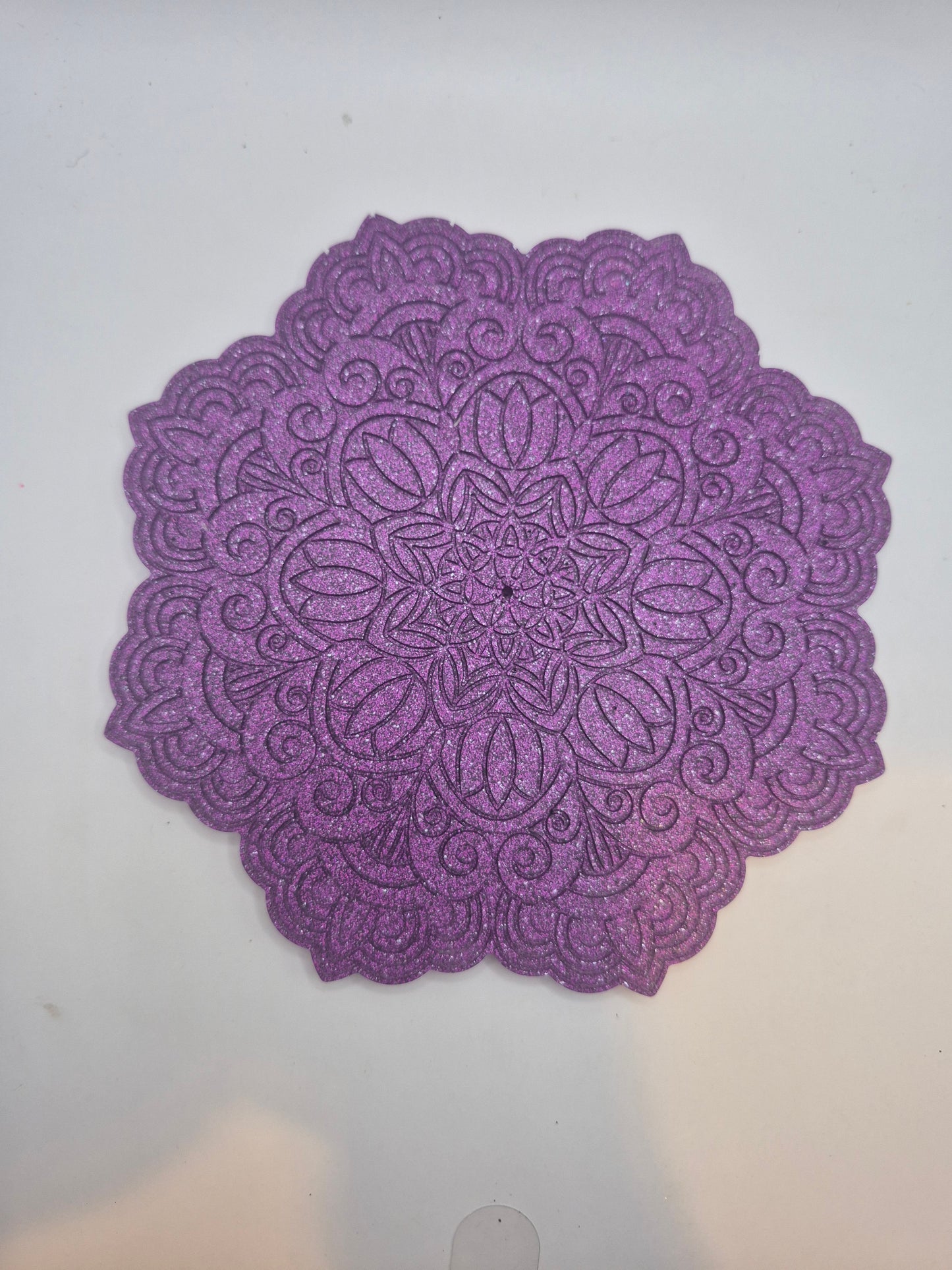 Purple Mandala Incense Holder