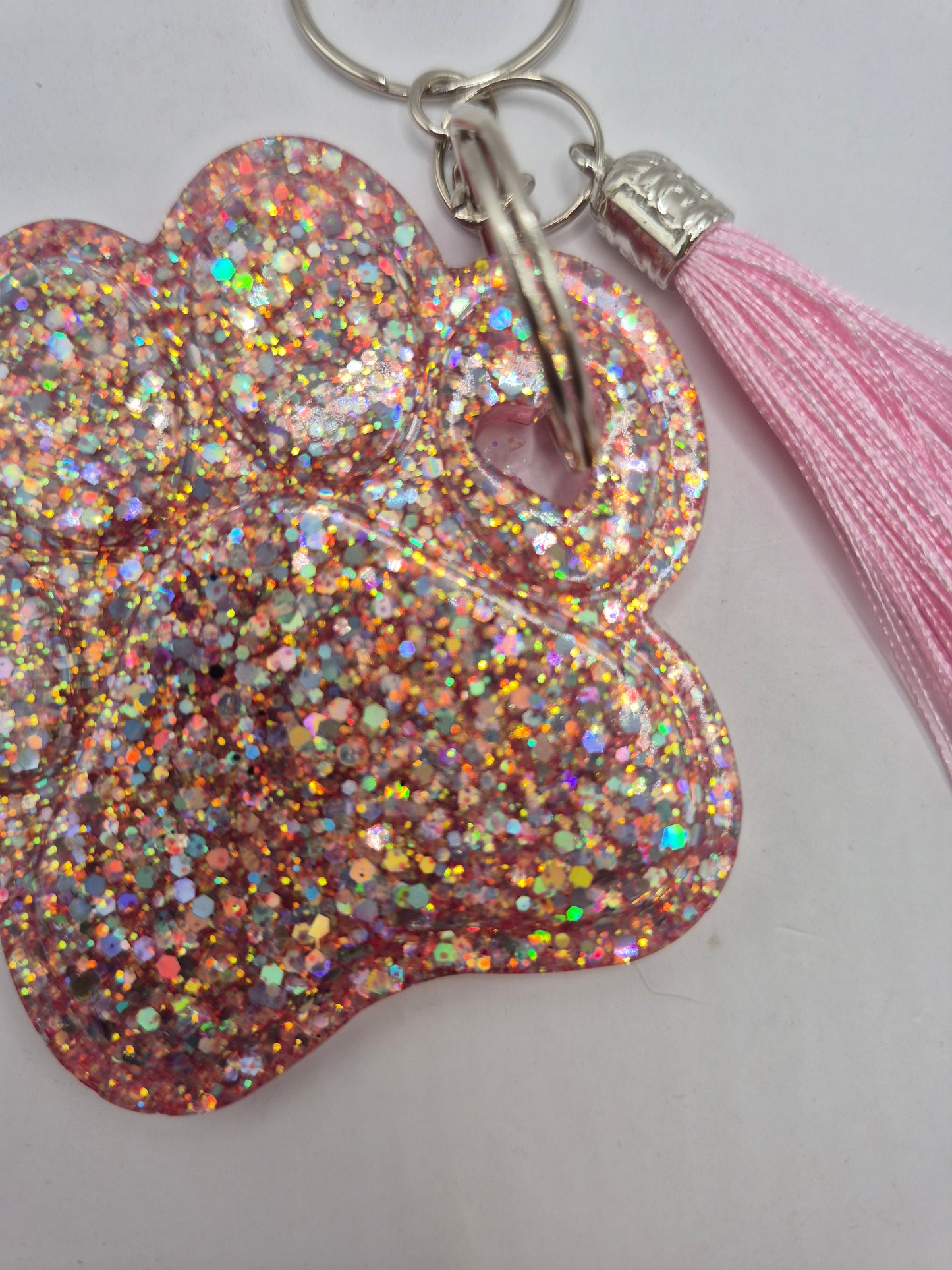 Pink Paw Keychain