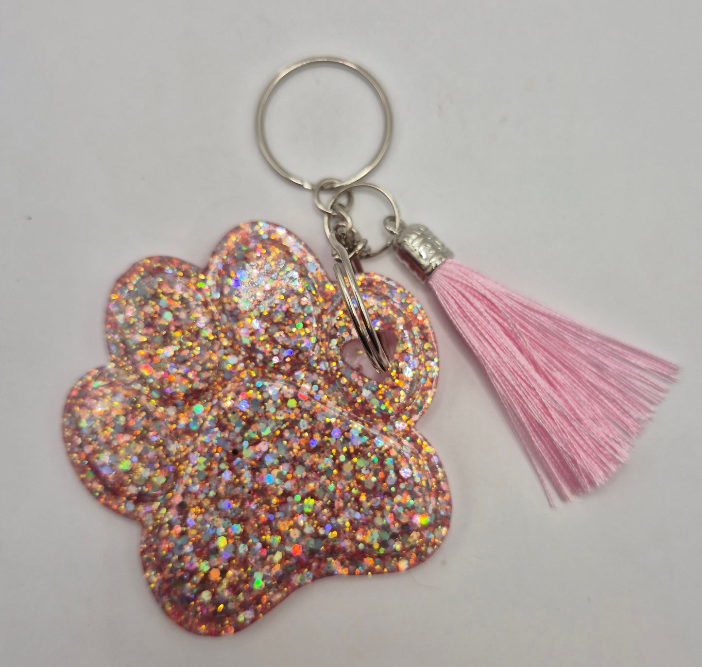 Pink Paw Keychain