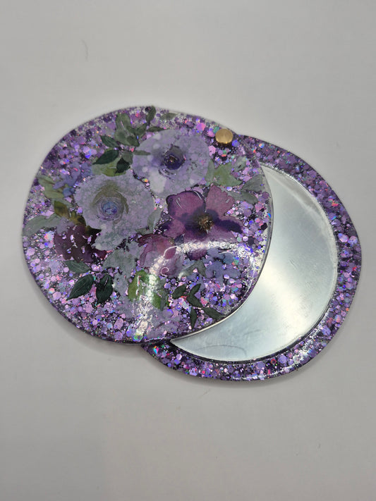 Purple Compact Mirror