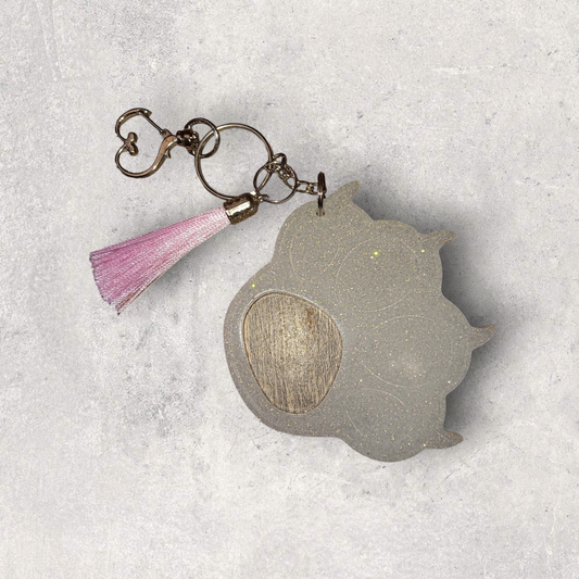 Paw Safety Keychain (White)